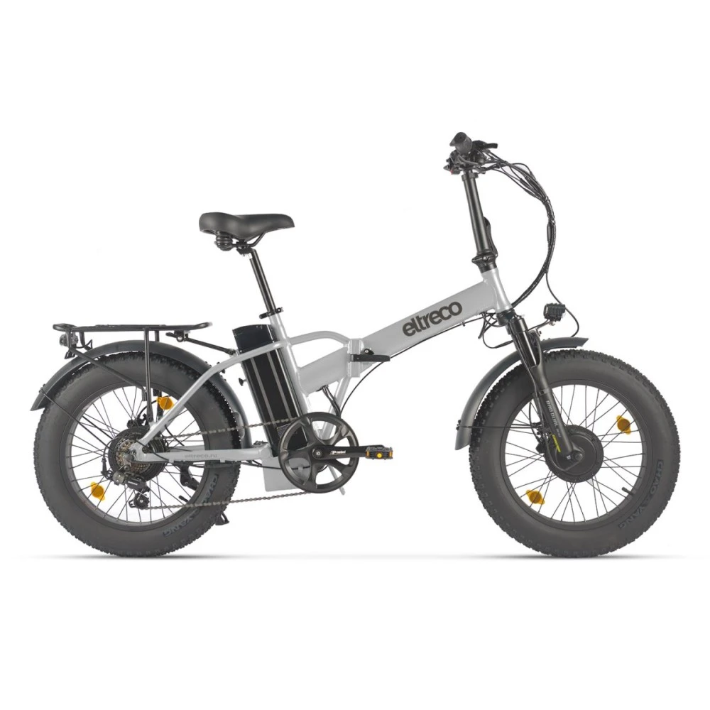 Электровелосипед Eltreco BAD DUAL NEW Серебристый-матовый