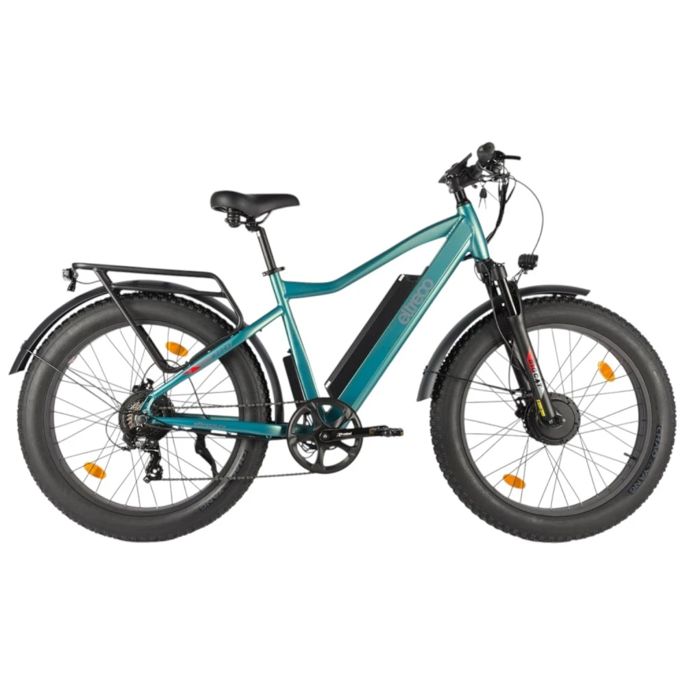 Электровелосипед Eltreco BigCat Dual Next PRO Зелёный-матовый