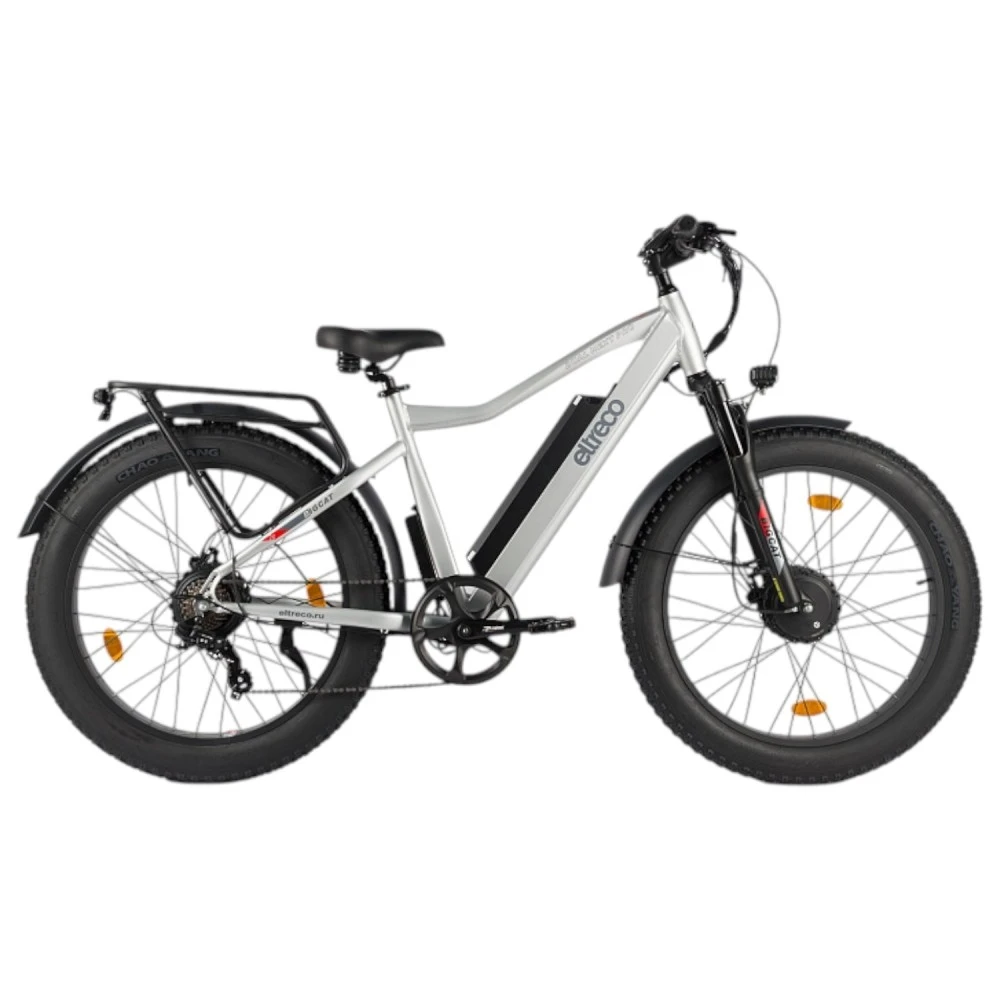 Электровелосипед Eltreco BigCat Dual Next PRO Серебристый-матовый