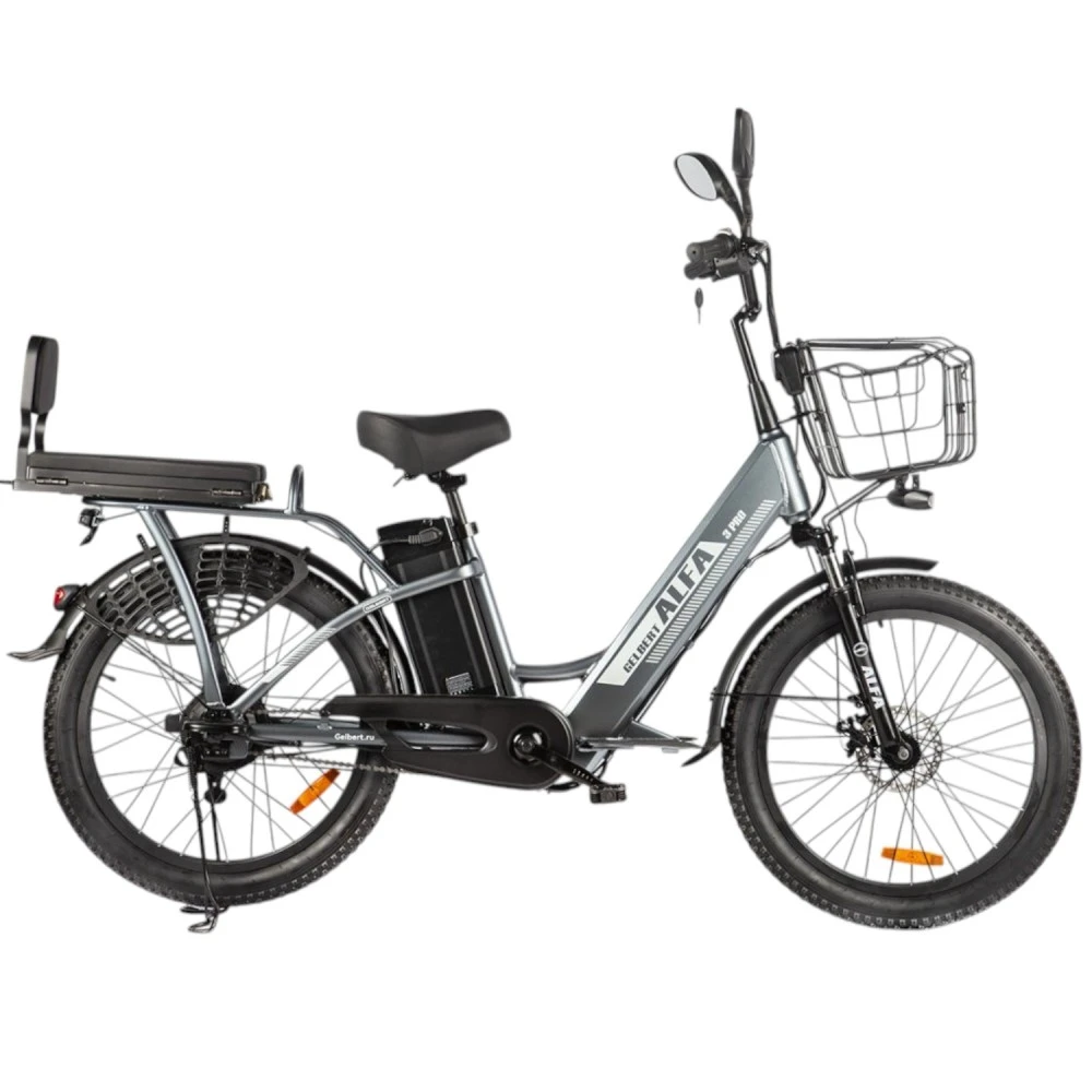 Электровелосипед Green City Gelbert ALFA 3 PRO Серый