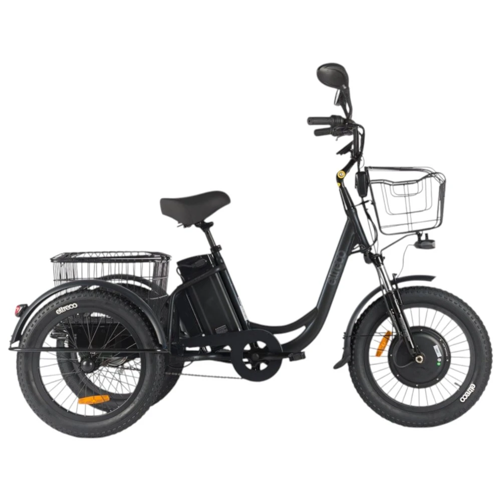 Электровелосипед электротрицикл Eltreco Porter Fat 700 Чёрный-матовый