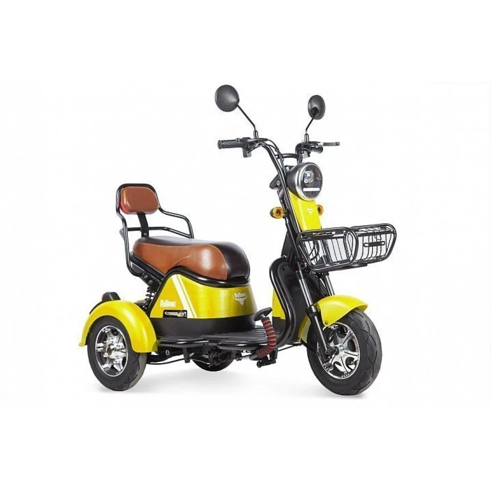 Электрический трицикл Rutrike Шкипер Trike Желтый