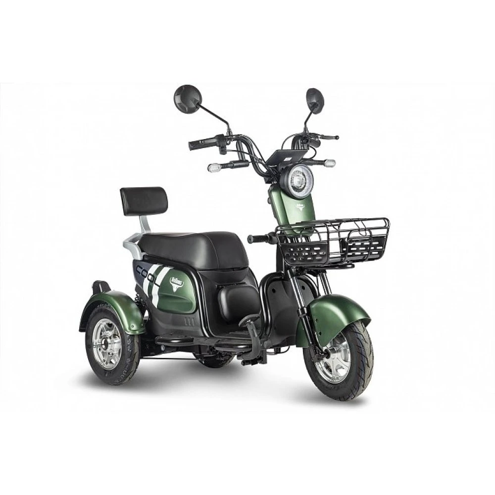 Электрический трицикл Rutrike Шкипер Trike Зеленый