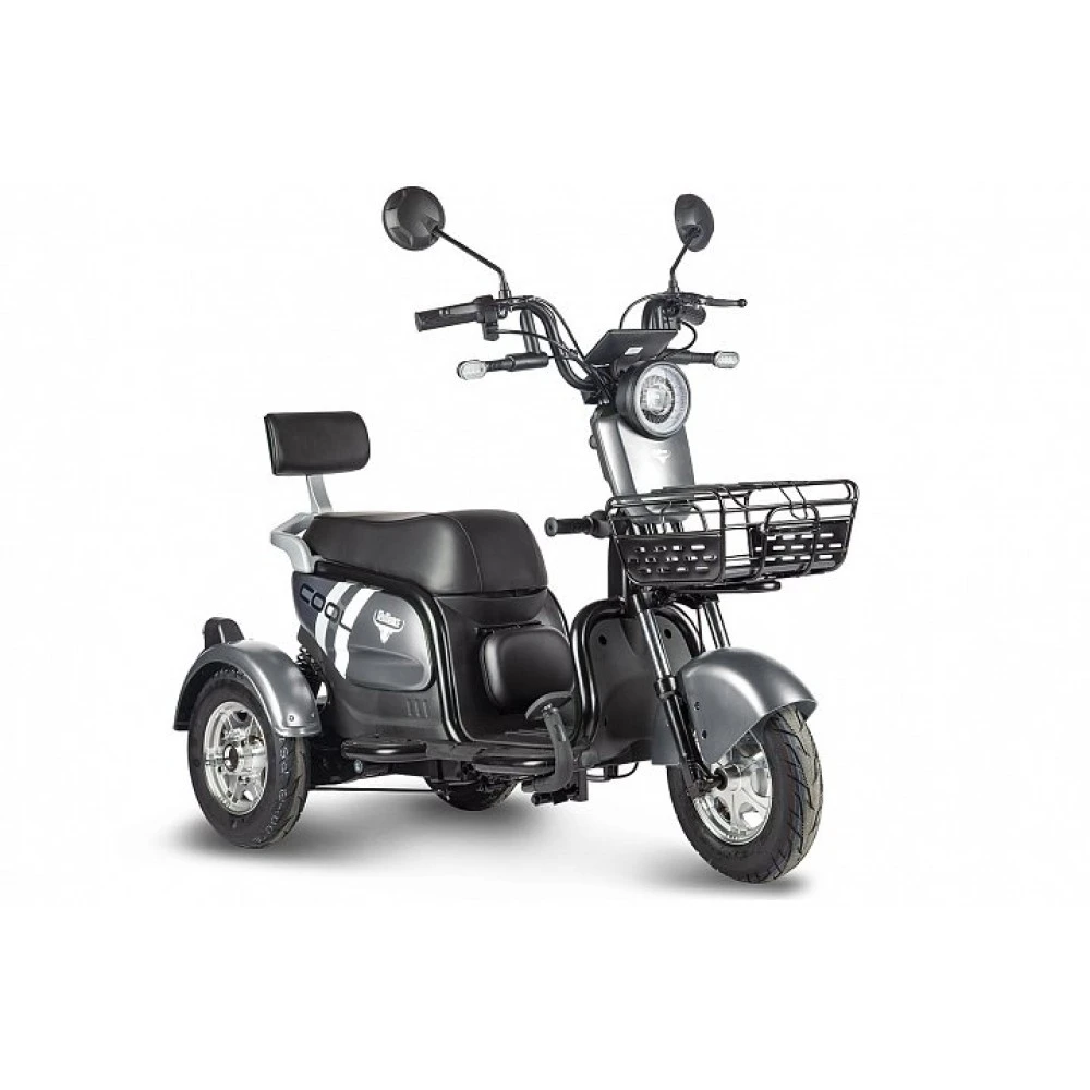 Электрический трицикл Rutrike Шкипер Trike Cерый