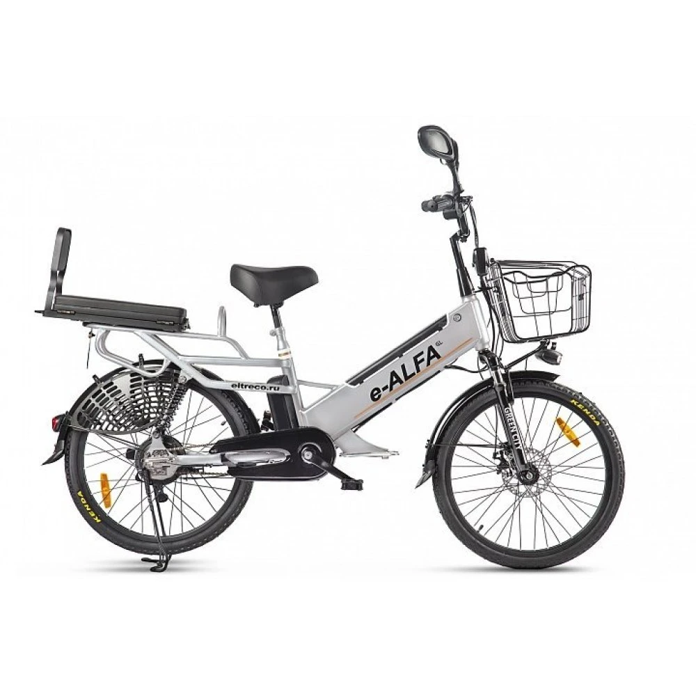Электровелосипед велогибрид GREEN CITY e-ALFA GL Серый