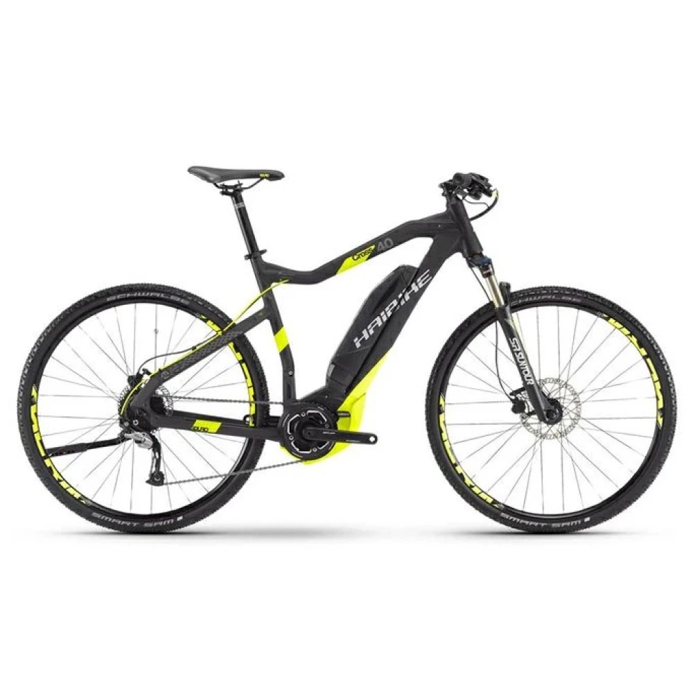 Электровелосипед Haibike SDURO Cross 4.0 men черно-желтый