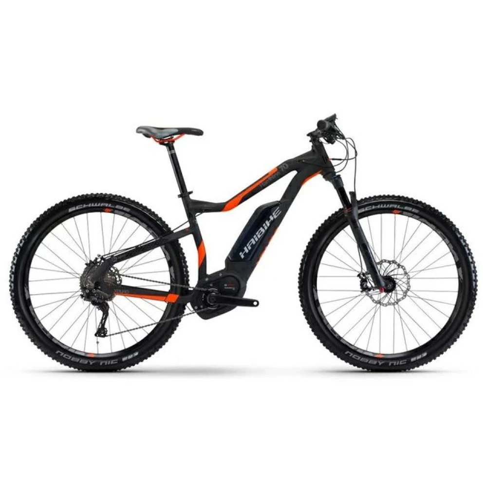 Электровелосипед Haibike XDURO HardNine 7.0 черно-оранжевый
