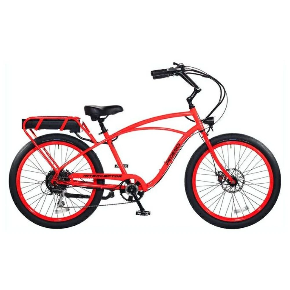 Электровелосипед Pedego Interceptor Classic красный