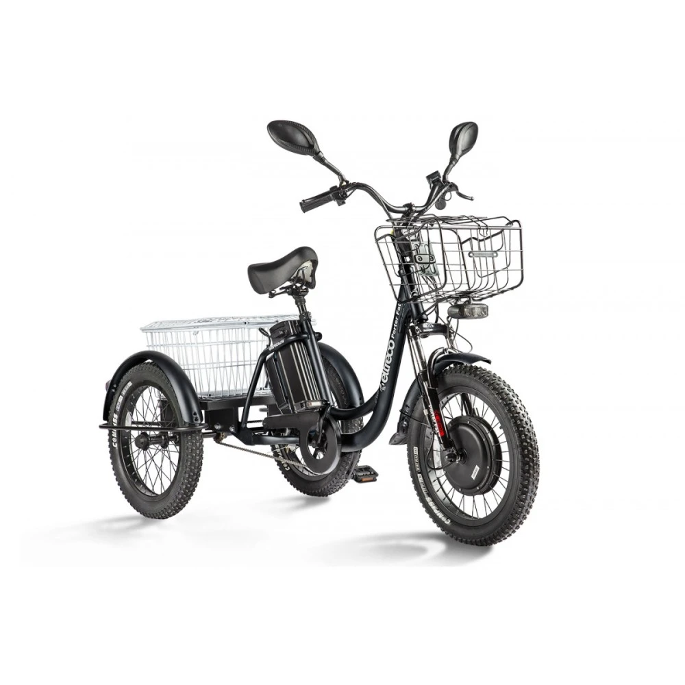 Электровелосипед электротрицикл Eltreco Porter Fat 500 Черный