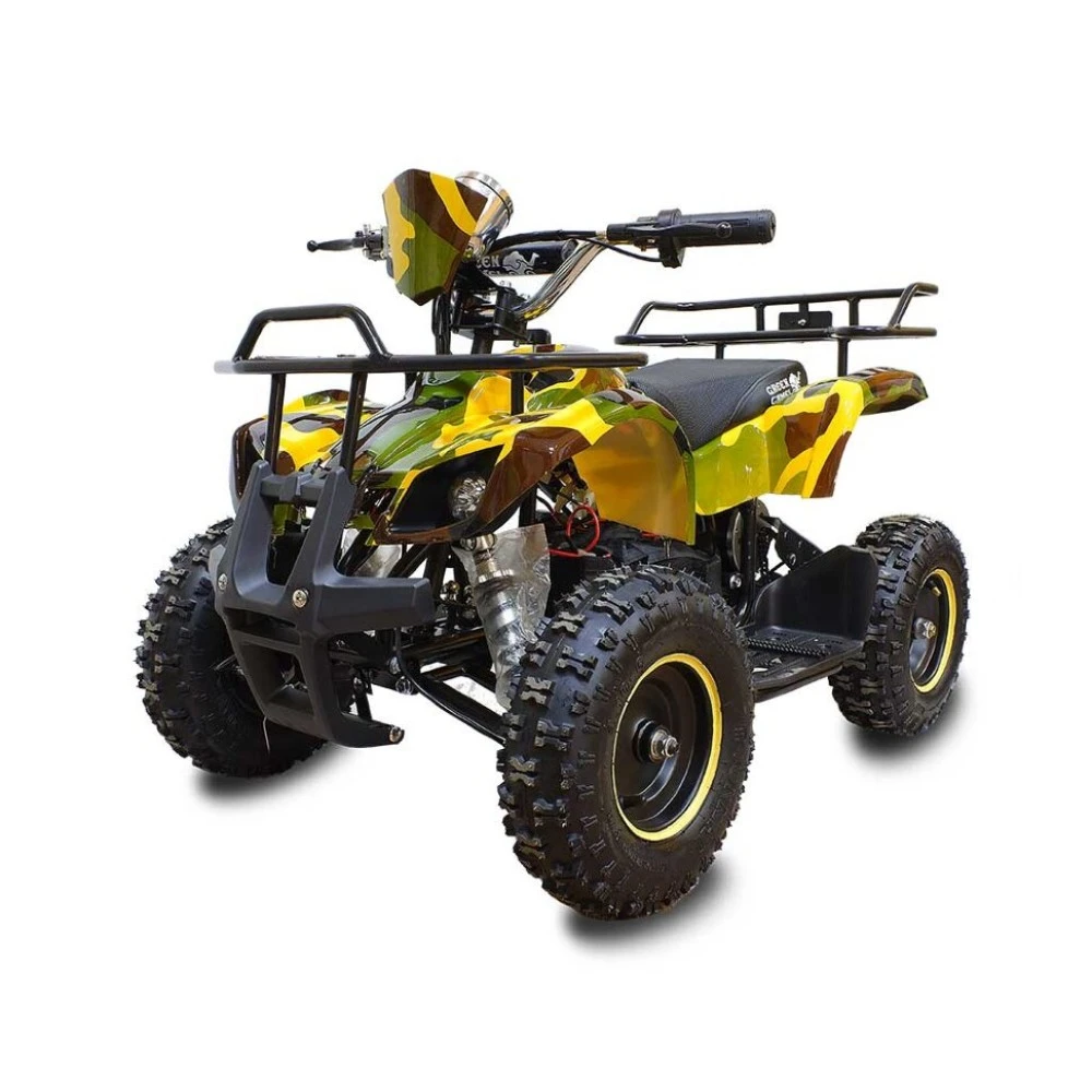 Электроквадроцикл GreenCamel Гоби K21 (36V 800W R6 Цепной привод) Армейский желтый УЦЕНЕННЫЙ