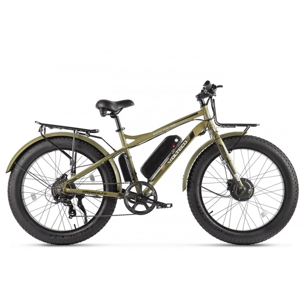 Электровелосипед VOLTECO BIGCAT DUAL NEW Хаки