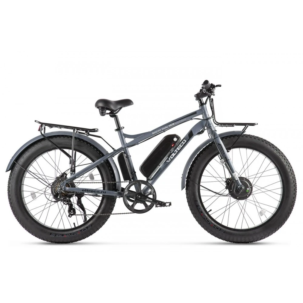 Электровелосипед VOLTECO BIGCAT DUAL NEW Серый