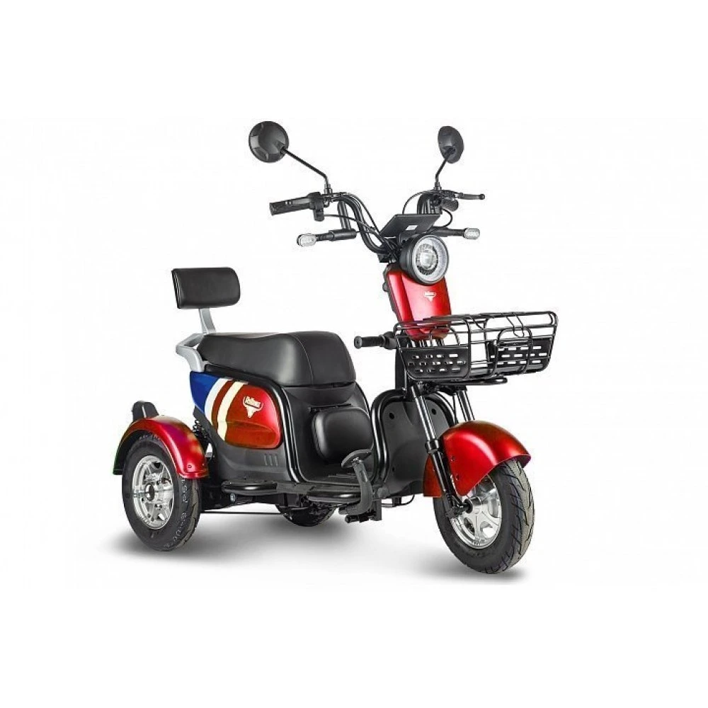 Электрический трицикл Rutrike Шкипер Trike Красный