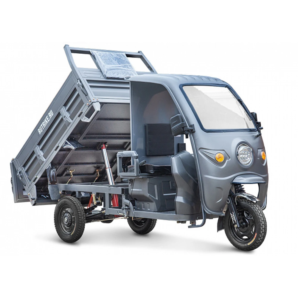 Грузовой электротрицикл Rutrike D5 КАБИНА гидравлика 1700 60V1200W