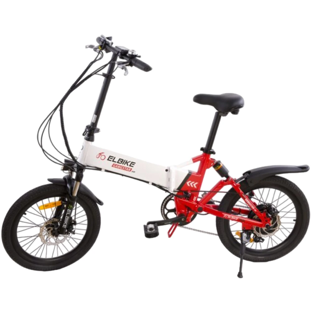 ЭЛЕКТРОВЕЛОСИПЕД ELBIKE GANGSTAR ELITE 1500W 48V в бело-красном цвете