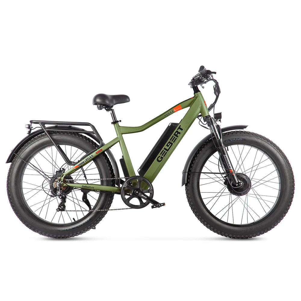 Электровелосипед Eltreco Gelbert Pegas 4 DUAL PRO MAX Зеленый