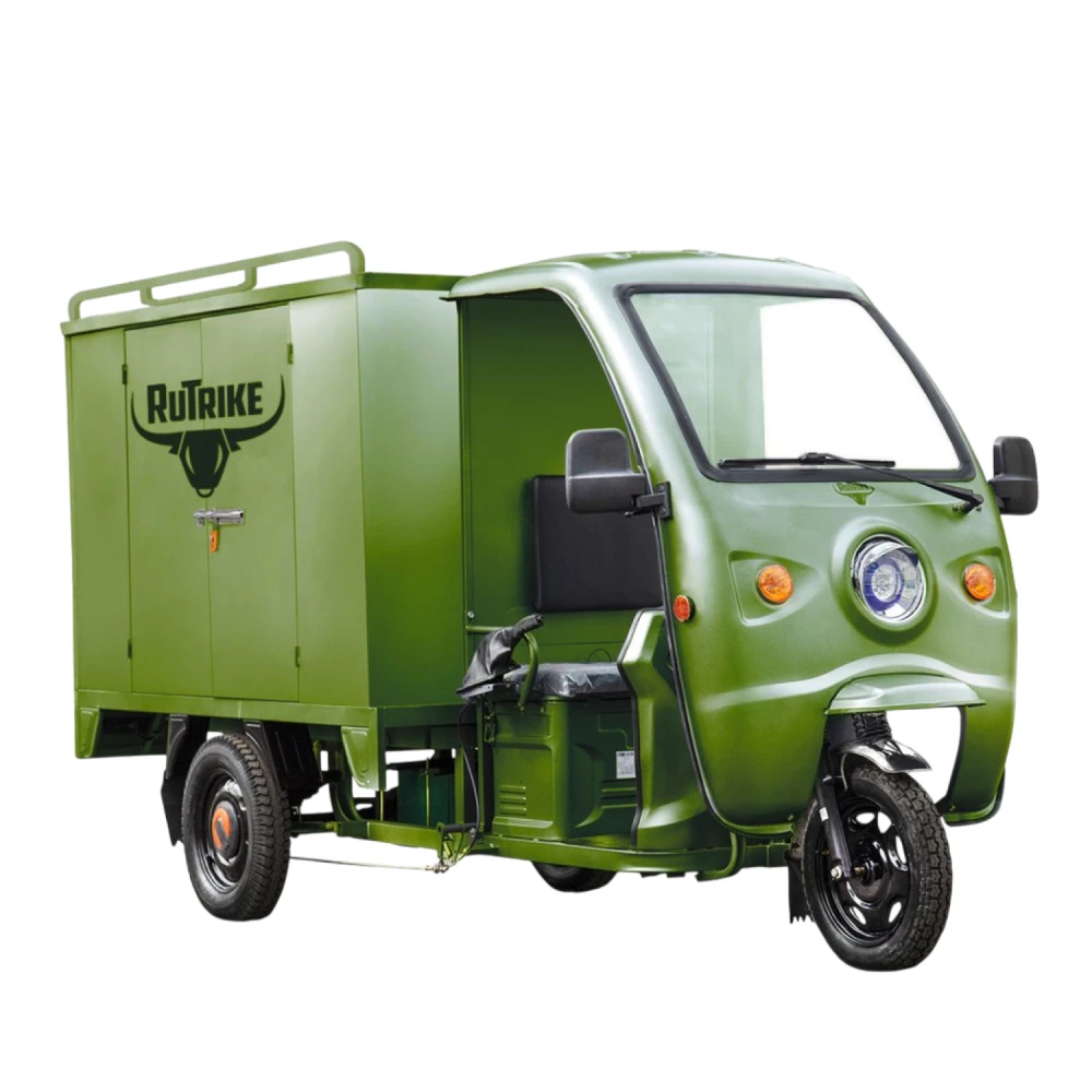 Грузовой электротрицикл Rutrike КАРГО 1500 60V1000W зеленый